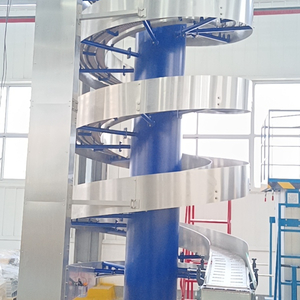 Typ špir&aacute;lov&eacute;ho dopravn&iacute;ka a dopravn&iacute;ky, ktor&eacute; sa sp&aacute;jaj&uacute; s baliacim strojom