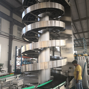 China chain spiral conveyor na may roller conveyor